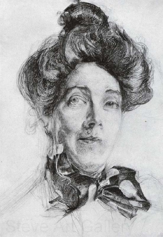 Mikhail Vrubel Portrait of nadezhda zabela-vrubel